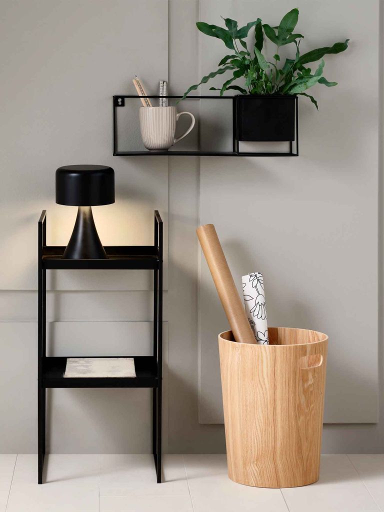 Giỏ đựng rác | ALBIN | gỗ | màu tự nhiên | Ø23xC30cm