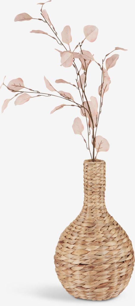 Lọ hoa | BJERKE | sắt/lục bình | màu tự nhiên | Ø25xC41cm