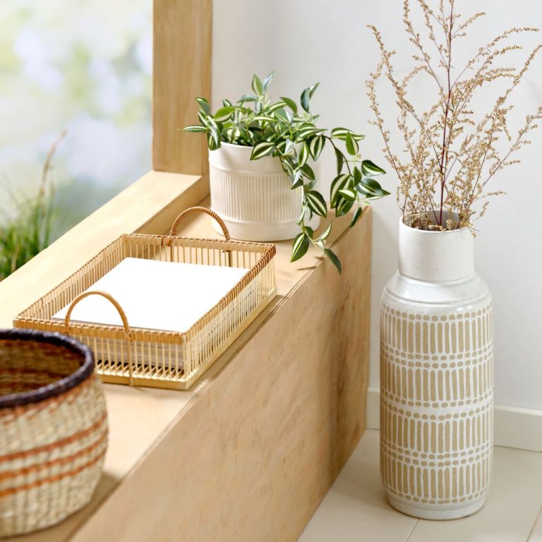 Chậu cây | KLEMENT | gốm | màu tự nhiên | Ø17xC20cm