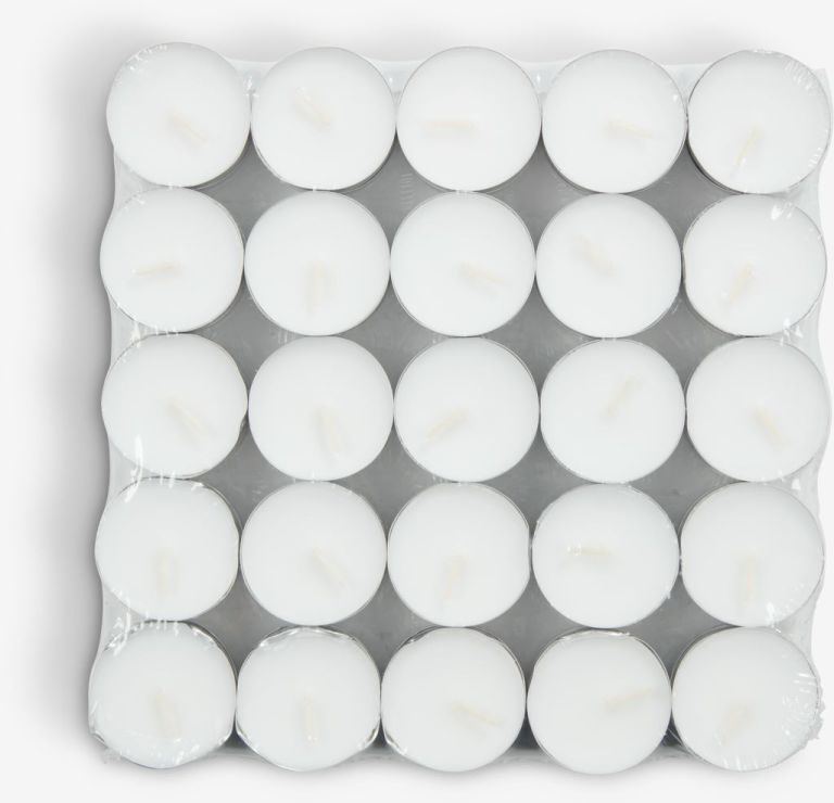 Bộ 50 nến cốc Regner paraffin trắng