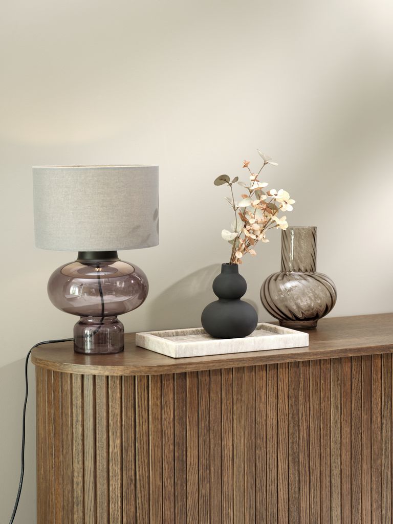 Lọ hoa | VILLY | thuỷ tinh | xám | Ø17xC23cm