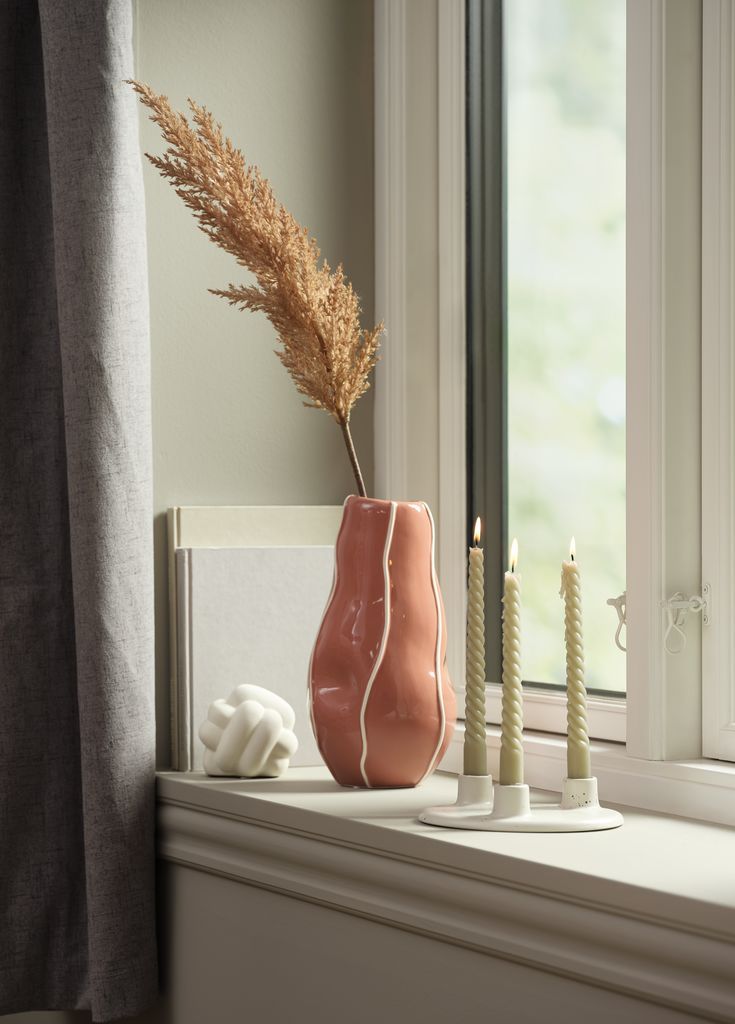 Chân nến | LAURITS | gốm | màu tự nhiên | R14xD18xC4cm