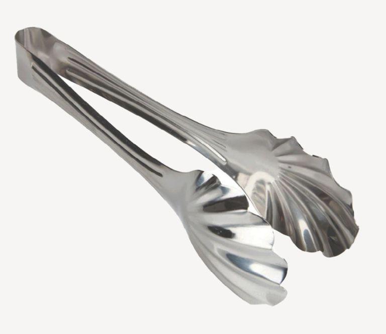 Kẹp thức ăn Liam thép bạc d23cm