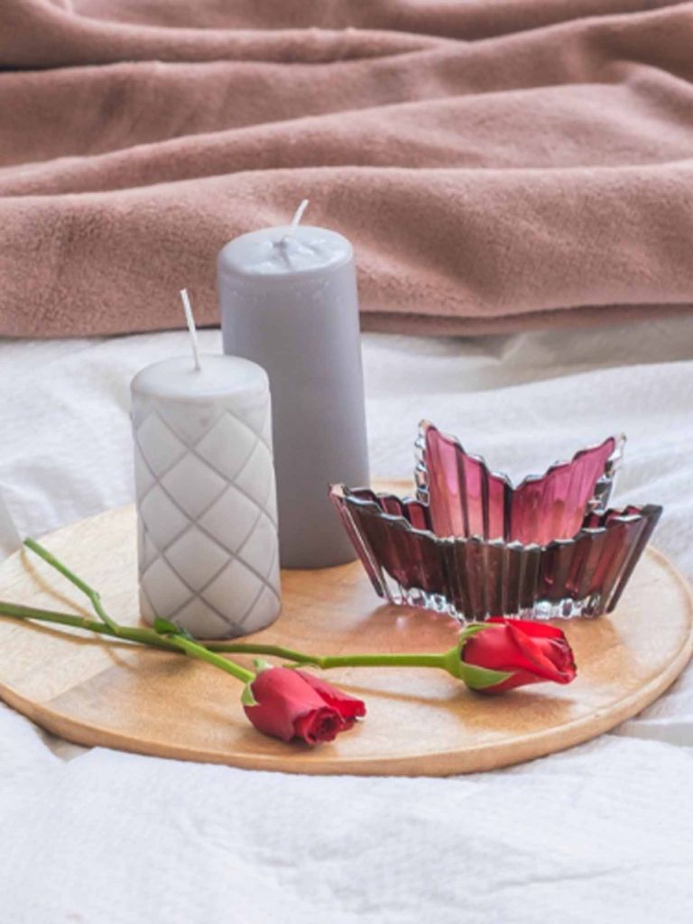 Nến trụ | ALFRED | bộ 3 chiếc | paraffin | xám | Ø6xC9/11/14cm