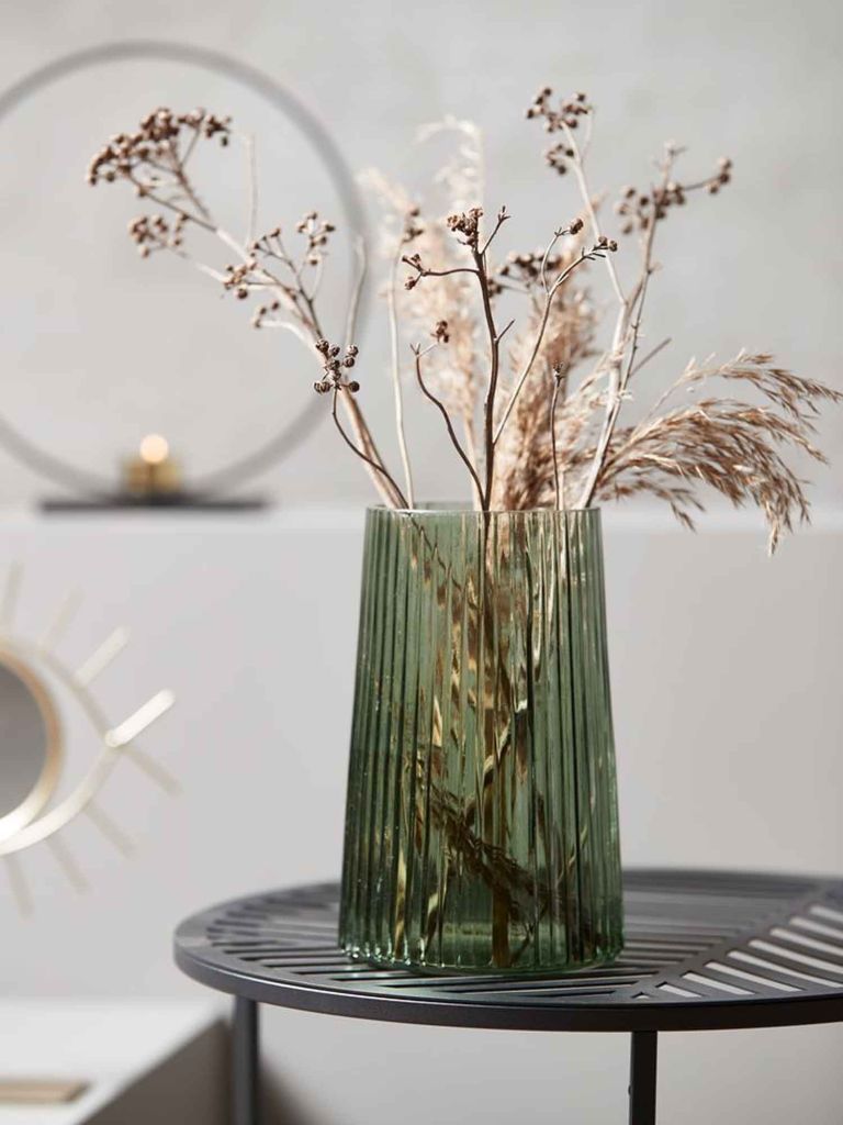 Lọ hoa | ROY | thuỷ tinh | xanh lá | Ø13xC20cm