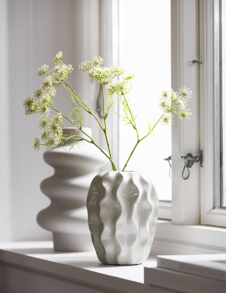 Lọ hoa | ALEXANDER | gốm | xám | Ø16xC20cm