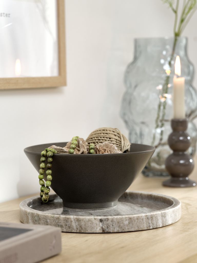 Khay trang trí | VALDEMAR | đá cẩm thạch | màu đá cẩm thạch | Ø25cm