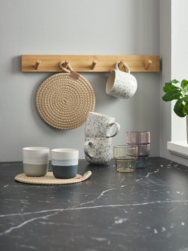 Cốc | GERVIG | thủy tinh | nhiều màu | bộ 3 chiếc | Ø8xC8cm