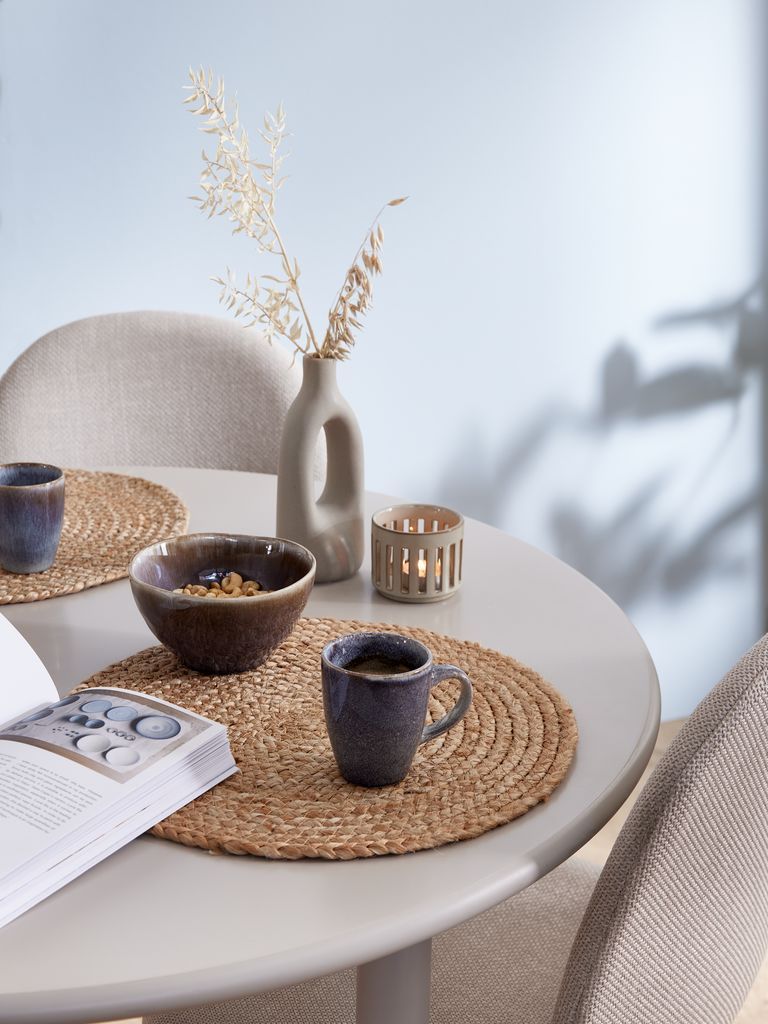 Cốc | HENNING | gốm | xám | Ø7xC9cm