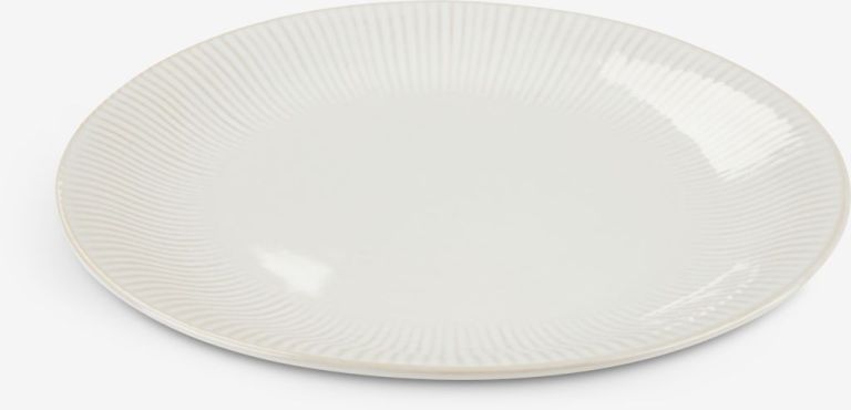 Đĩa Steffen Gốm Trắng Ø27cm