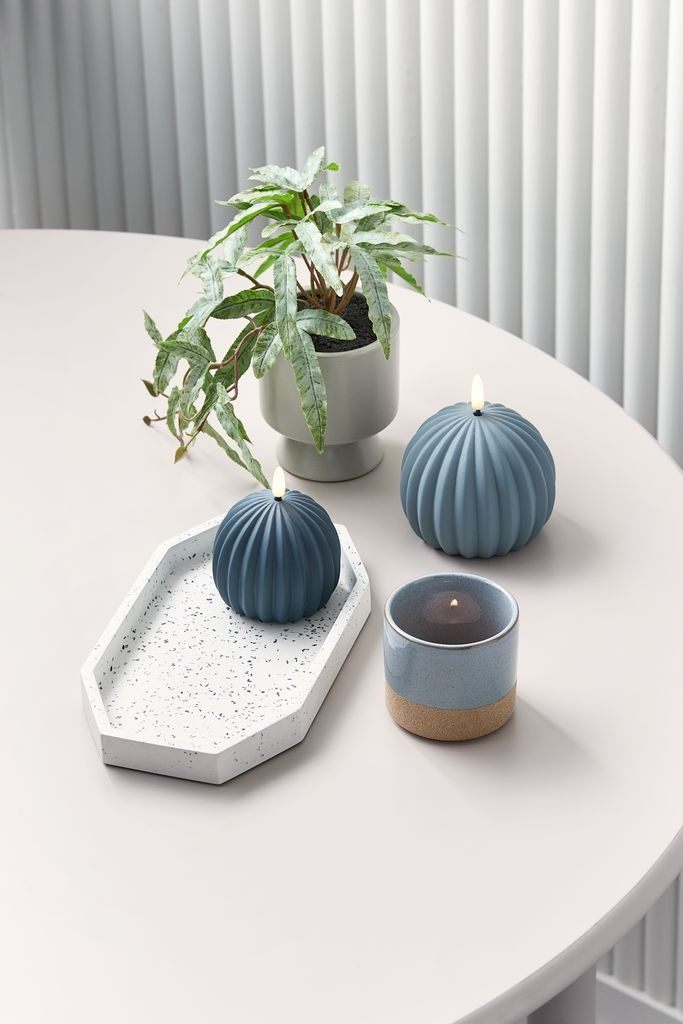 Chậu cây | DION | gốm | xanh | Ø8xC8cm