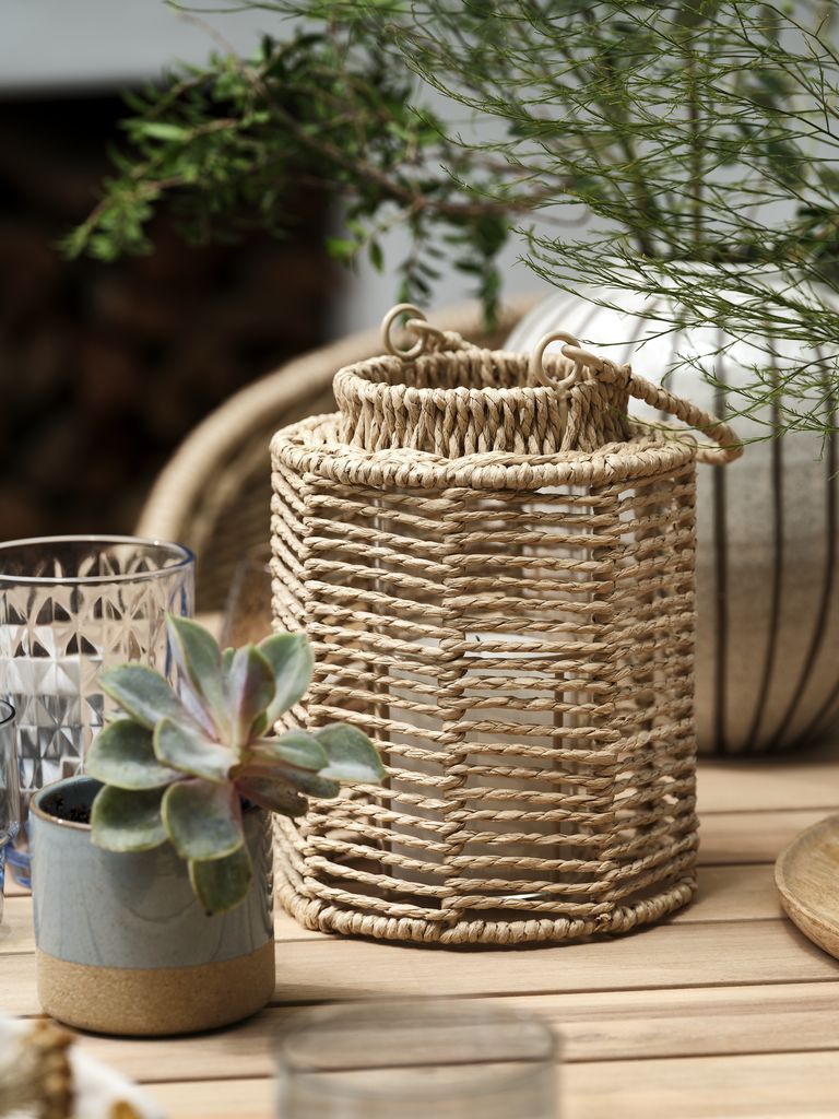 Đèn lồng | MANDRUP | thủy tinh/giấy | màu tự nhiên | Ø15xC20cm