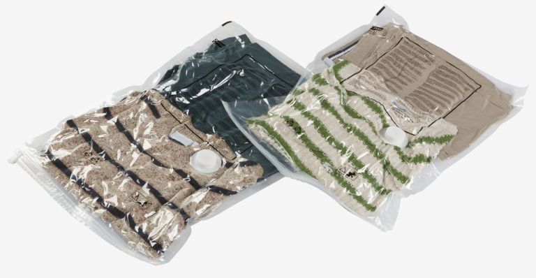 Bộ 2 túi hút chân không | TORSTEN | nhựa PE | trong suốt | R40xD60cm