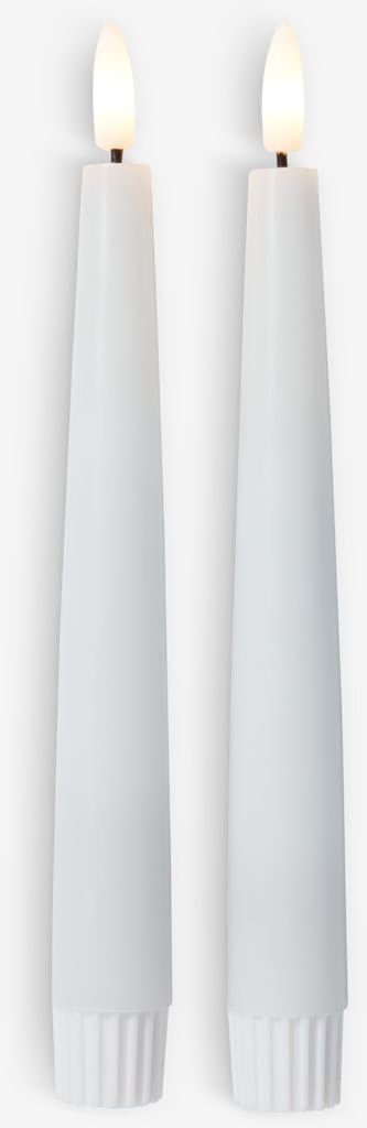 Nến điện Askil paraffin trắng bộ 2 chiếc 18cm
