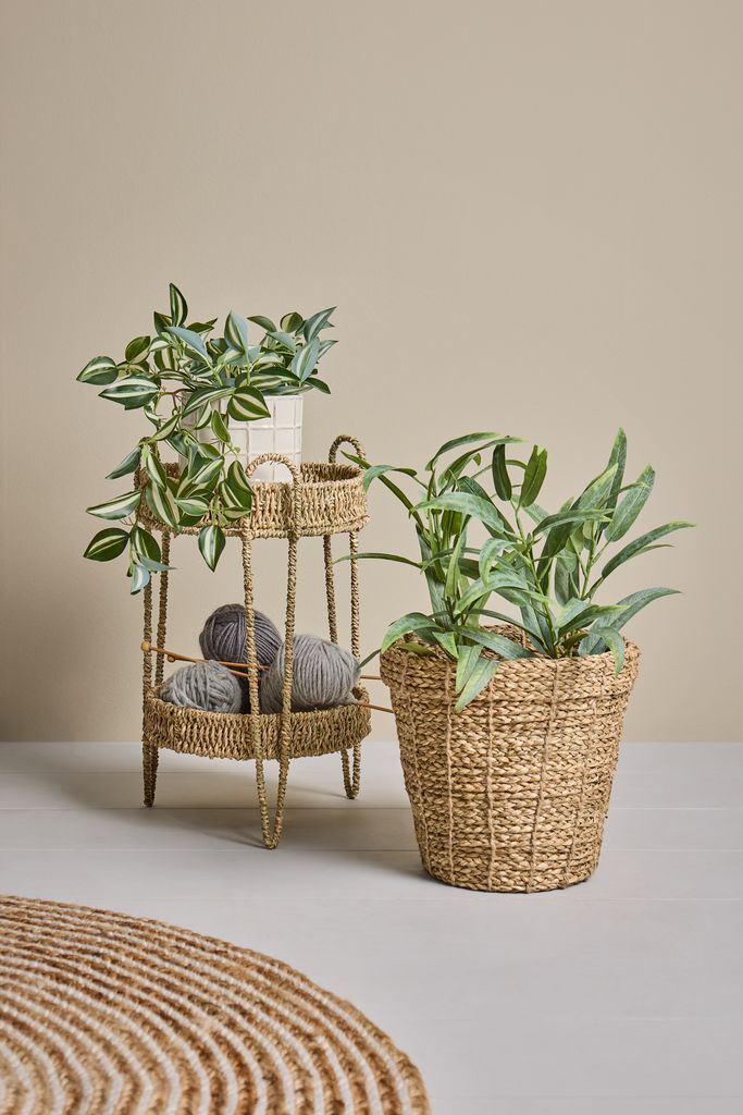 Chậu cây | ERIK | sợi cói | màu tự nhiên | Ø25xC24cm