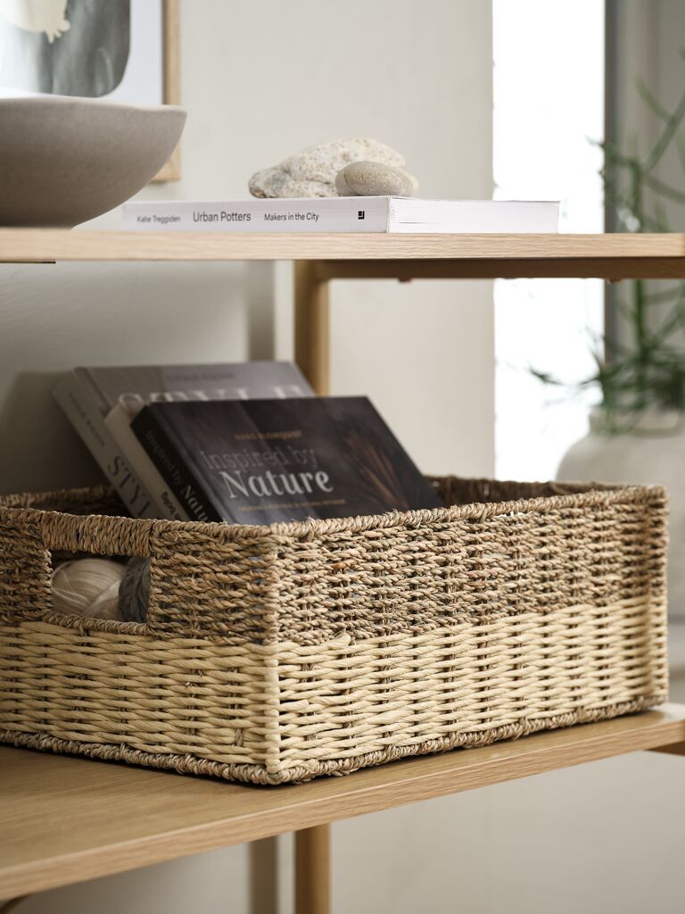 Giỏ đa năng | ARTHUR | sợi cói/kim loại | màu tự nhiên | R29xD39xC15cm