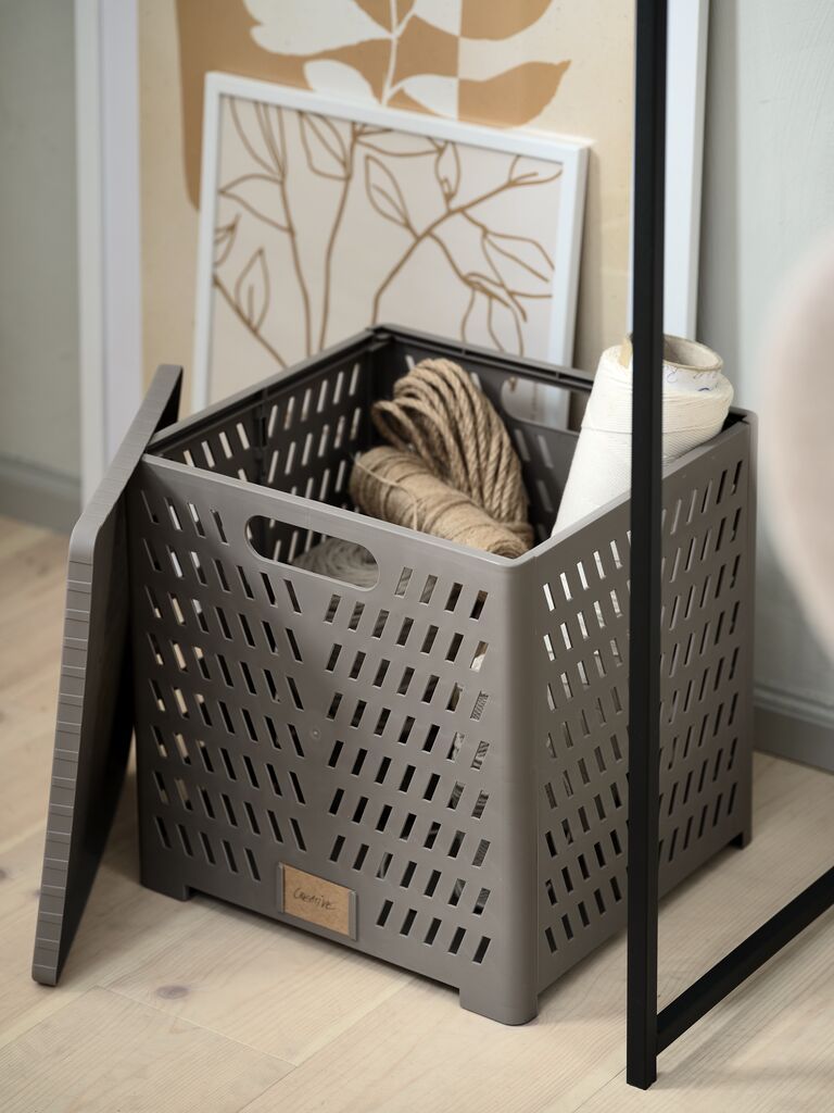 Giỏ đa năng | MILAS | nhựa PP | xám | R28xD30xC30cm