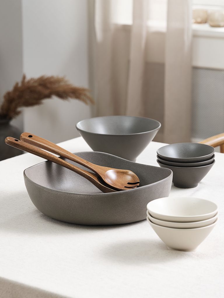 Bộ trộn salad | KRESTIAN | gỗ | nâu | D30cm