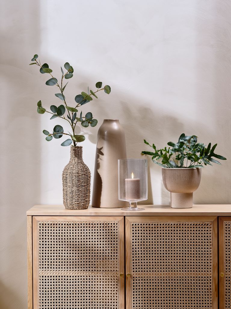 Chậu cây | RONNY | gốm | vàng cát | Ø20xC21cm 