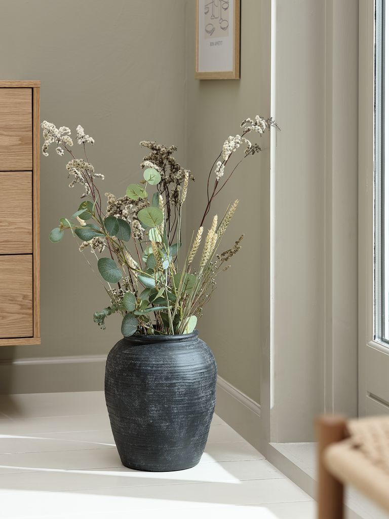 Lọ hoa | INGVARD | gốm | đen | Ø25xC30cm