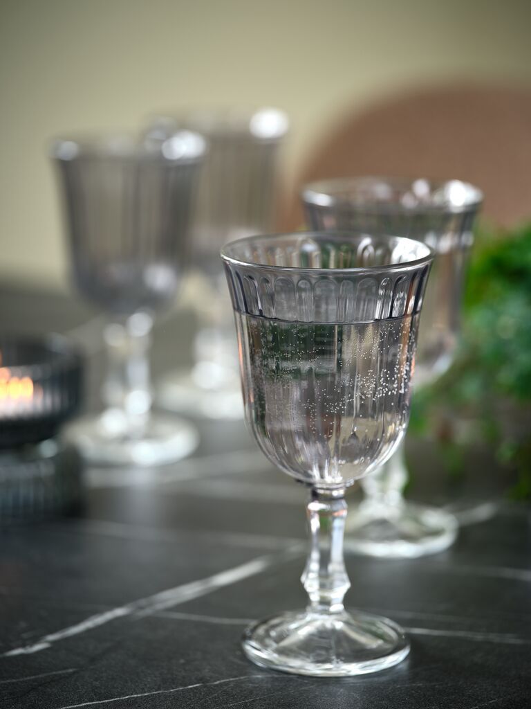 Ly | FRIDOLIN | thủy tinh | xám | Ø8xC16cm