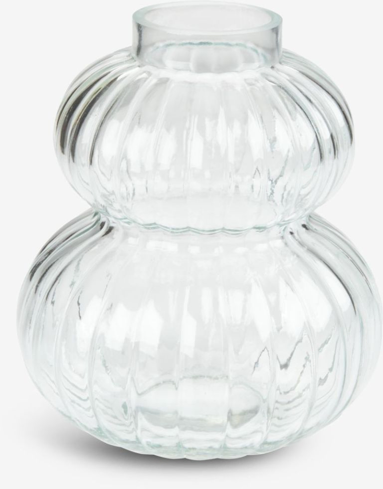 Lọ hoa Buster thủy tinh màu trong suốt Ø14x16cm