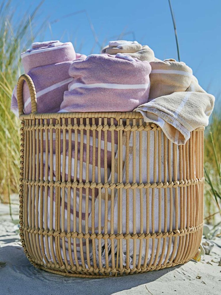 Giỏ đa năng | ALVAR | nhựa PE | màu tự nhiên | Ø35xC35cm