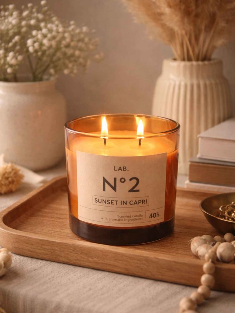 Nến thơm | BASTIAN | paraffin | n&acirc;u | &Oslash;10xC10cm