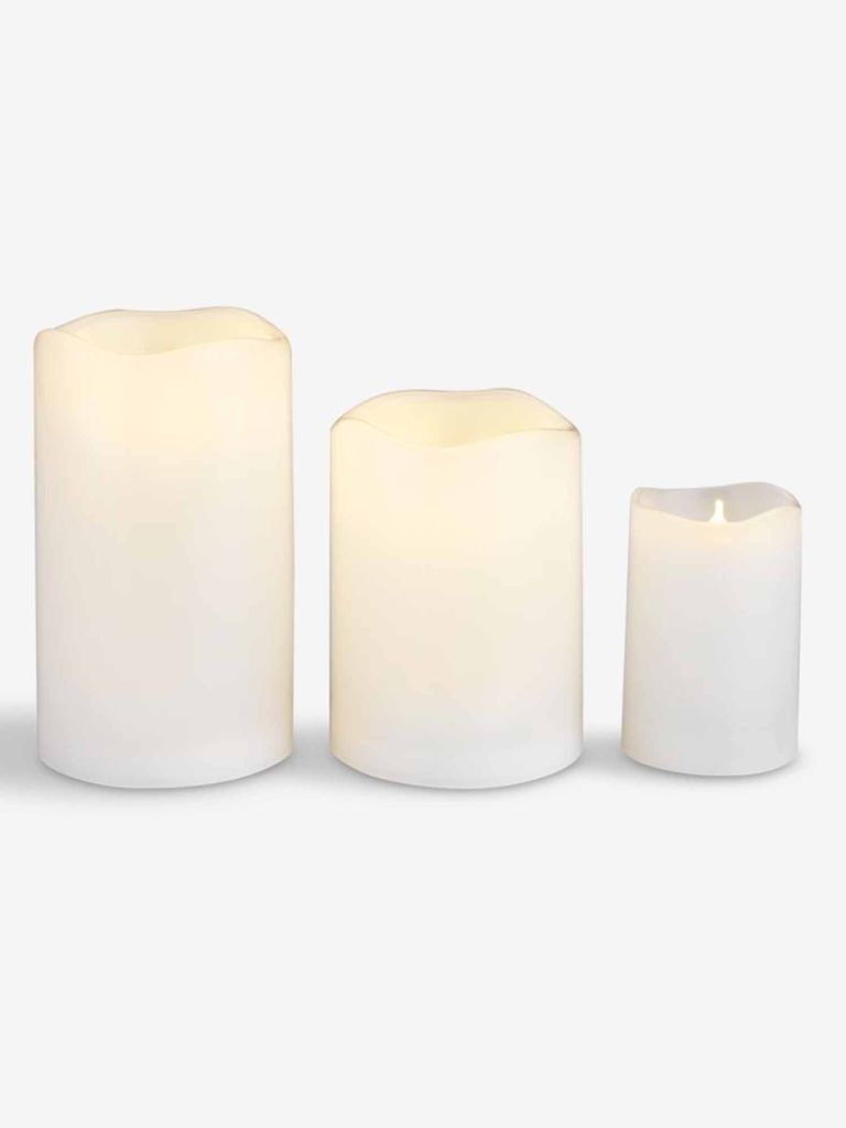 Nến điện | SOREN | polyethylene | trắng | Ø8xC13cm