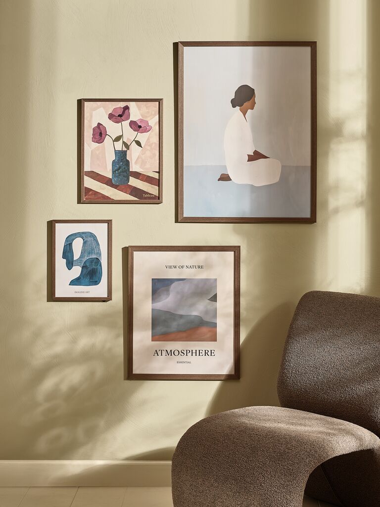 Khung ảnh | TORD | gỗ công nghiệp/nhựa PS | nâu | R50xC70cm