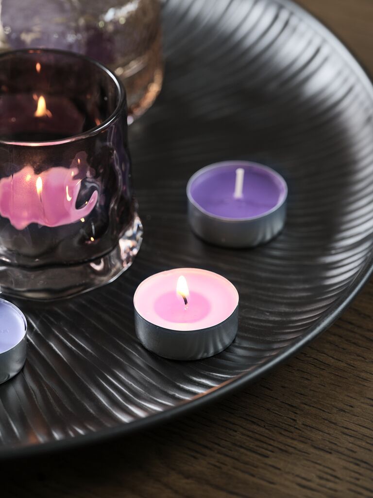 Bộ 18 nến thơm tealight | KENNI | paraffin | nhiều màu/oải hương | Ø4xC2cm