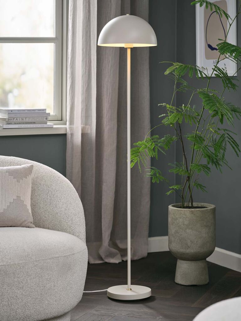 Đèn cây | KENT | PVC/kim loại | be | Ø30xC140cm