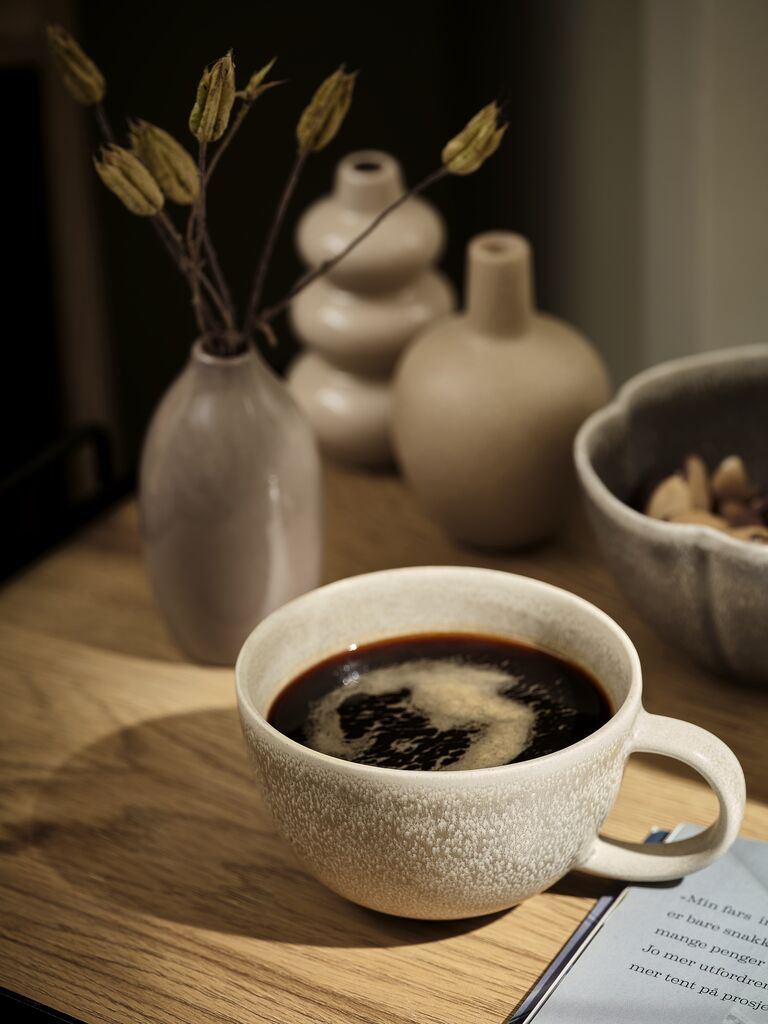 Cốc | DANFRED | gốm | be | Ø11xC7cm | 350ml