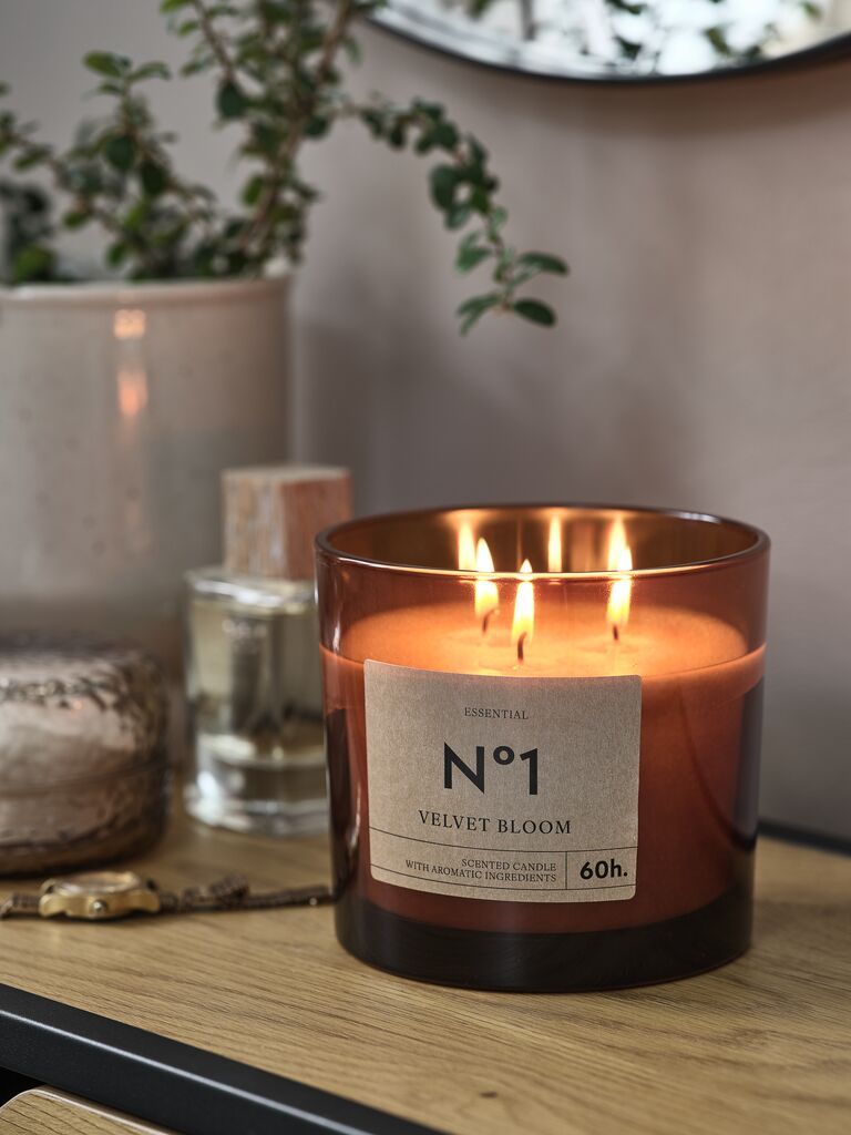 Nến thơm | BASTIAN | paraffin | nâu | Ø13xC12cm