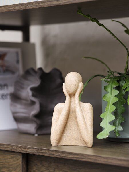 Tượng trang tr&iacute; | STIG | polyresin/c&aacute;t | be | R10xD7xC17cm