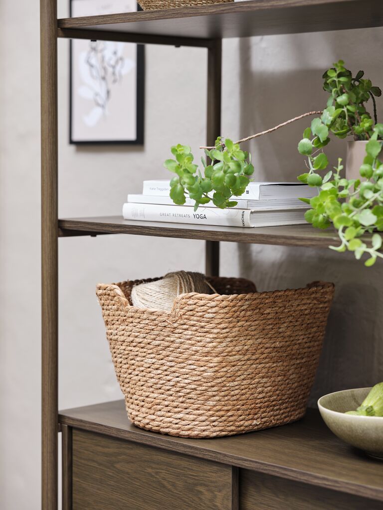 Giỏ đa năng | EDDY | cỏ bấc | màu tự nhiên | R23xD29xC19cm