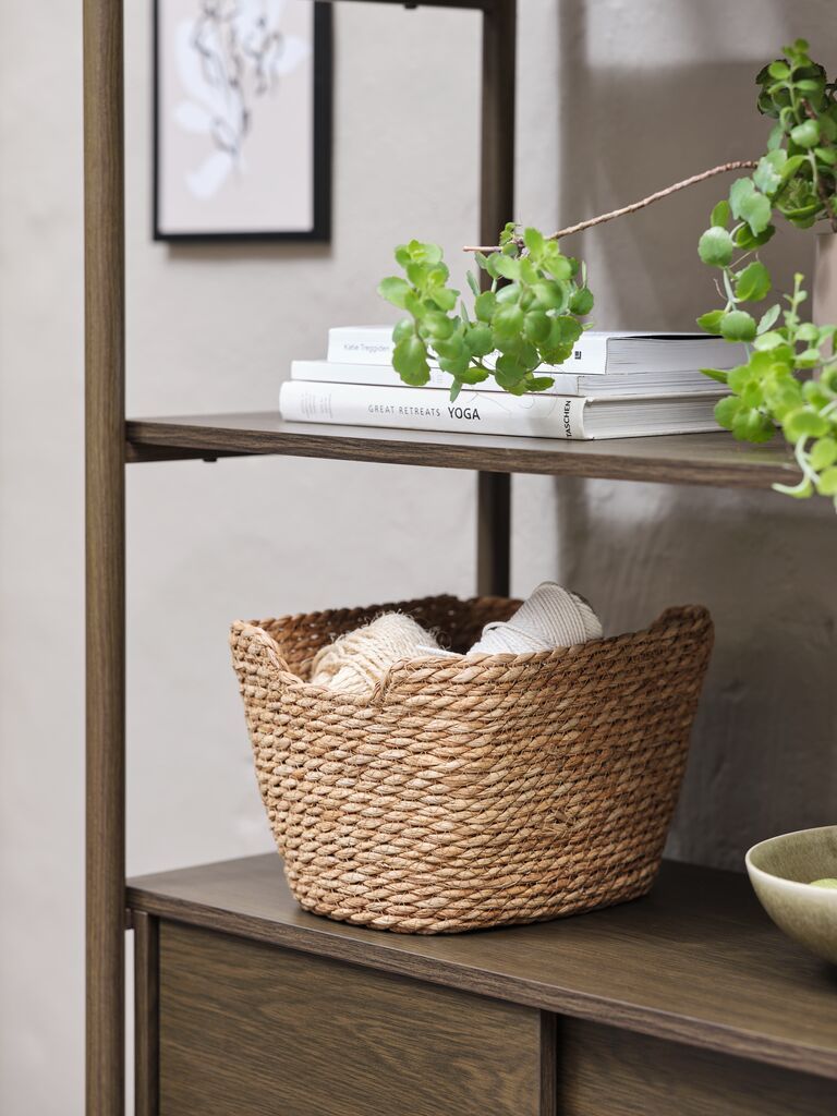 Giỏ đa năng | EDDY | cỏ bấc | m&agrave;u tự nhi&ecirc;n | R26xD32xC22cm