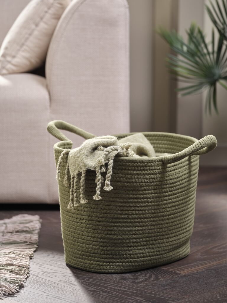 Giỏ đa năng | ESGE | PP/polyester | xanh olive đậm | R30xD41xC30cm