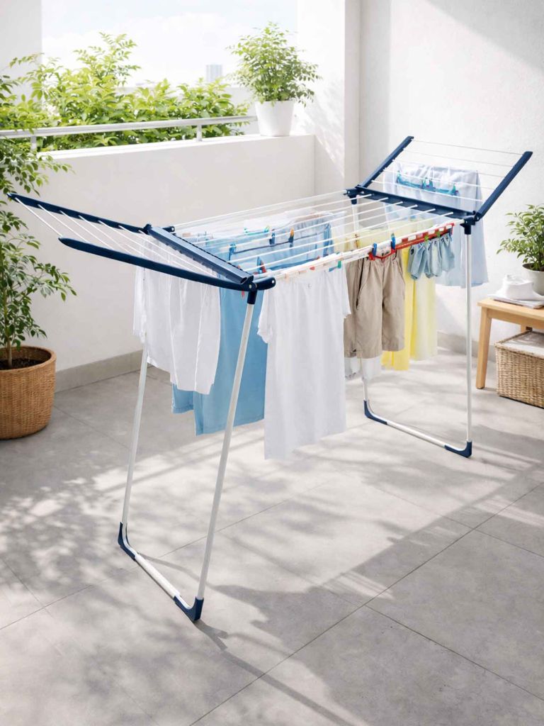 Giàn phơi quần áo | LEIFHEIT | kim loại/nhựa | R55xD160xC87cm