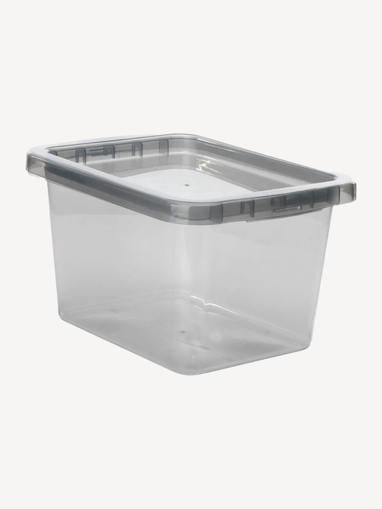 Hộp đựng có nắp Basic Box nhựa PP xám