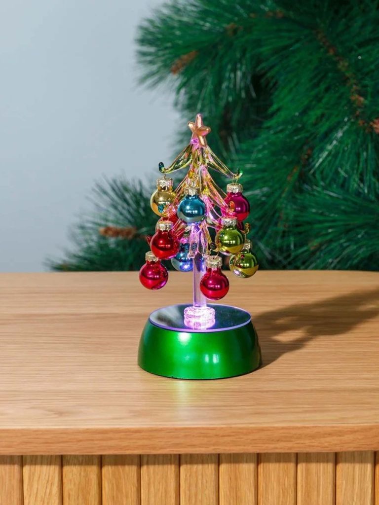 Cây trang trí giáng sinh | AURBODA | thủy tinh/nhựa ABS | xanh lá | Ø8xC18cm | LED