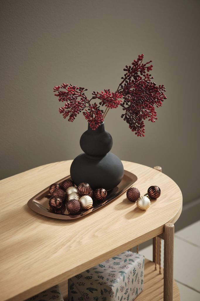 Hoa trang trí | JUL | giấy/nhựa | đỏ/nâu | C33cm