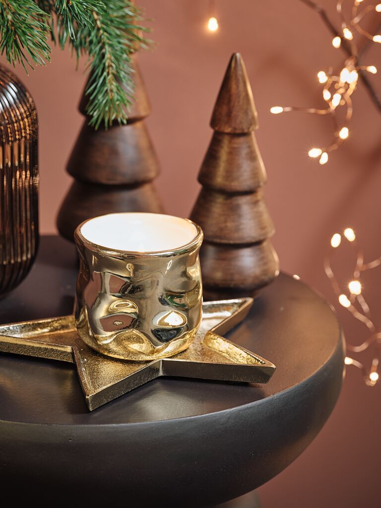 Nến cốc | HALKA | paraffin/sứ | màu vàng | Ø8xC7cm