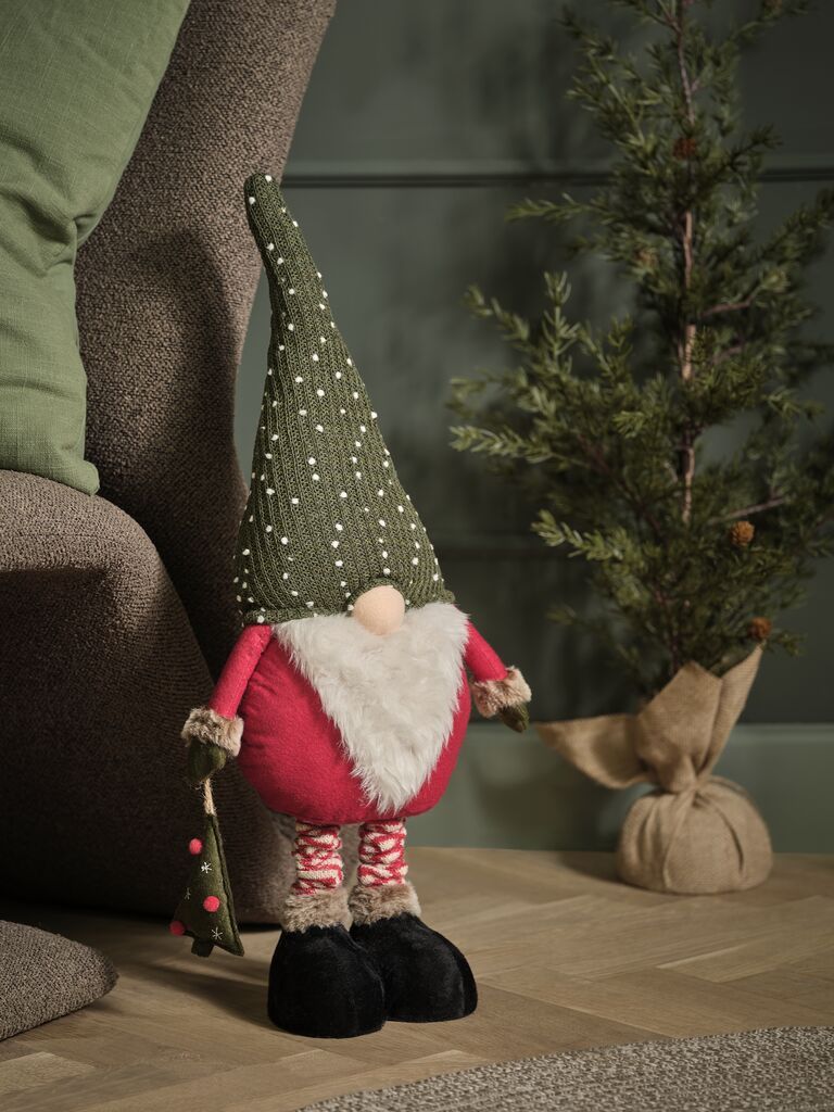 Thần lùn giáng sinh | KULDE | vải polyester | đỏ/xanh lá | R22xD12xC60/80cm