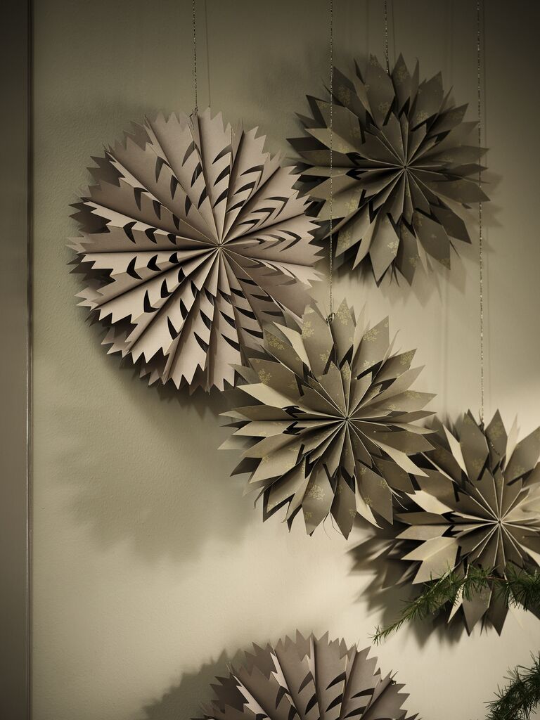 Sao trang trí giáng sinh | SEPTARIE | giấy | be | Ø35cm