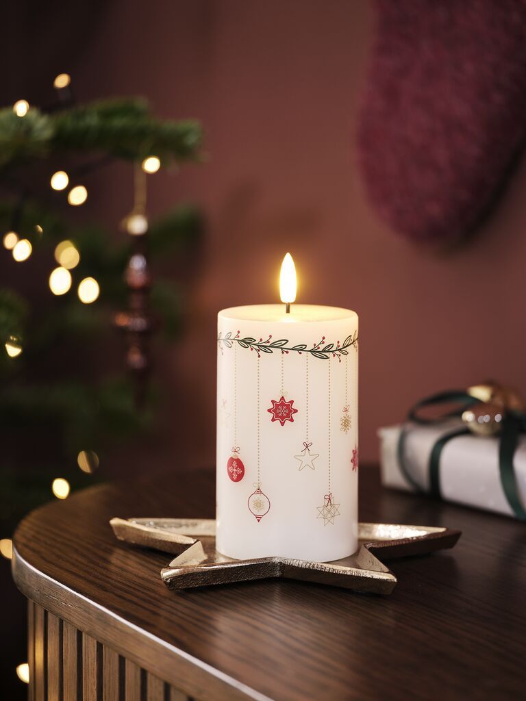 Nến điện | VILE | sáp | trắng | Ø8xC13cm