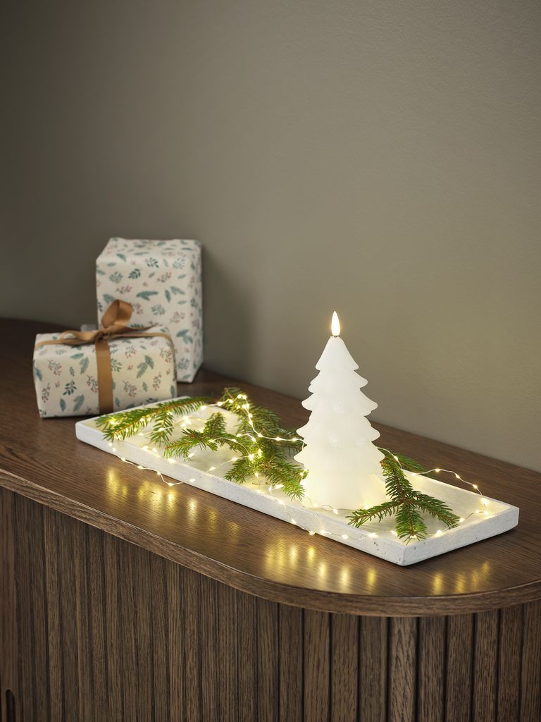 Nến điện | MARIPOSIT | sáp | trắng | Ø9xC19cm