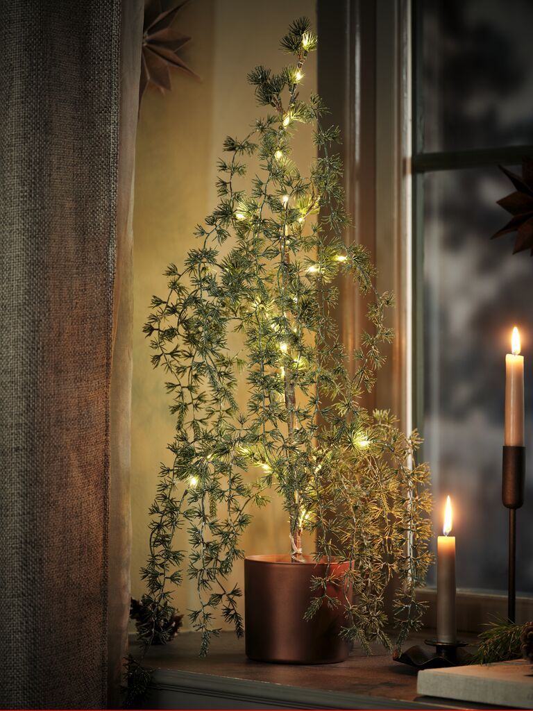 Cây trang trí | GRENDAL | nhựa | xanh lá | Ø32xC70cm | 40LED