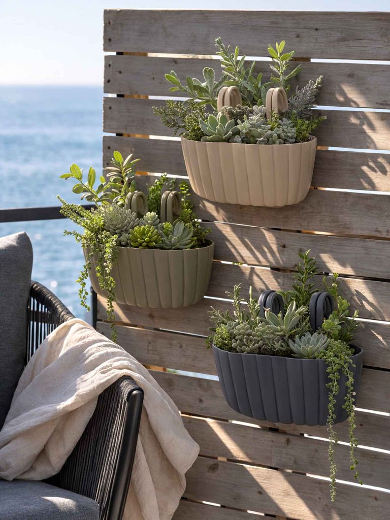 Chậu cây ban công | BUKSEBIE | nhựa PP | nhiều màu | R25xD32xC25cm