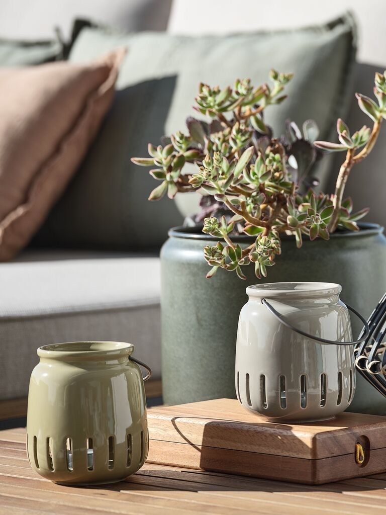 Đèn lồng | FISKEHEJRE | gốm | nhiều màu | Ø11xC12cm